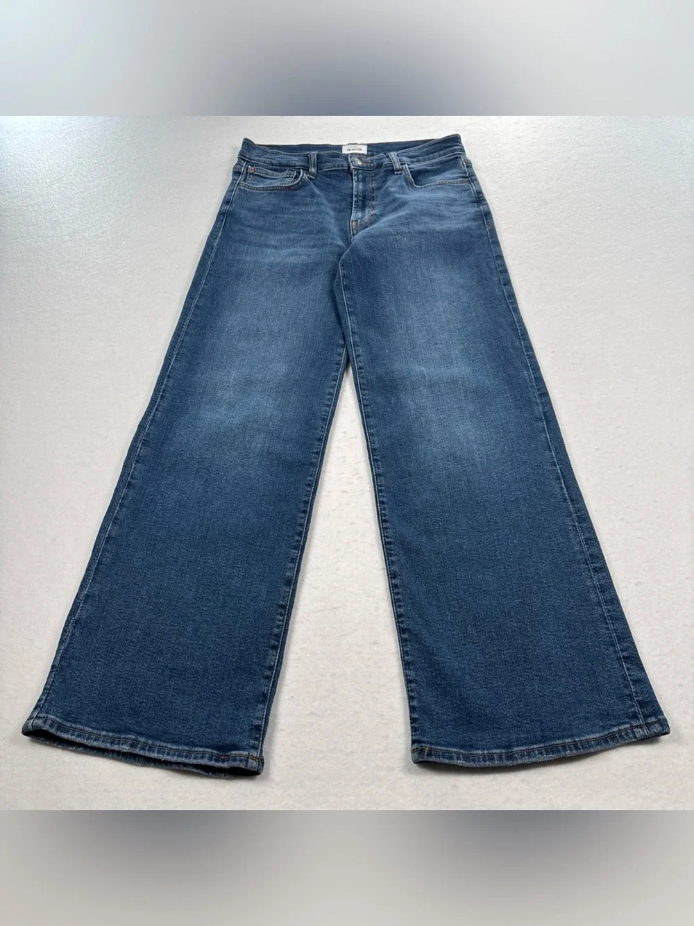 HUDSON Jeans Rosalie Wide Leg Womens 27 Blue Callisto Mid Rise Dark Denim Wash